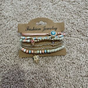 Bohemian Multicolor Beaded Bracelet Set